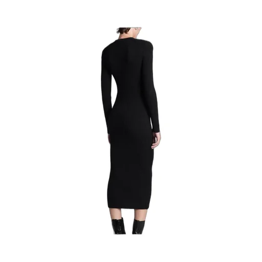 Ribbed Knit Midi Dress