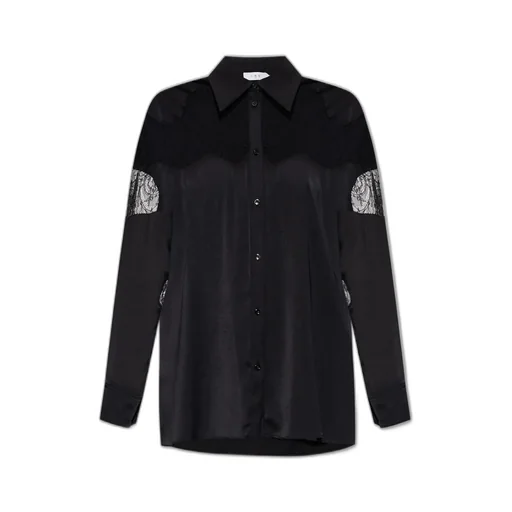 Shirt With Lace Inserts