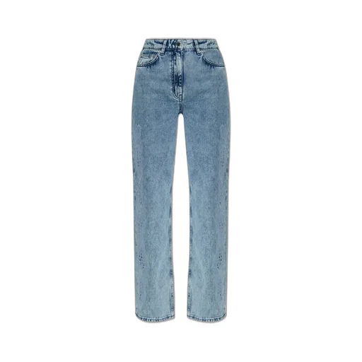 High-Waisted Straight Leg Jeans