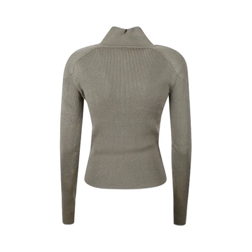 Ribbed Knit Half-Zip Sweater