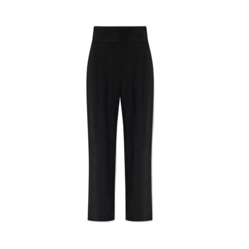 High-Waisted Pleated Trousers