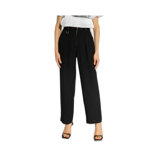 High-Waisted Pleated Trousers