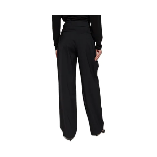 High-Waisted Pleated Trousers