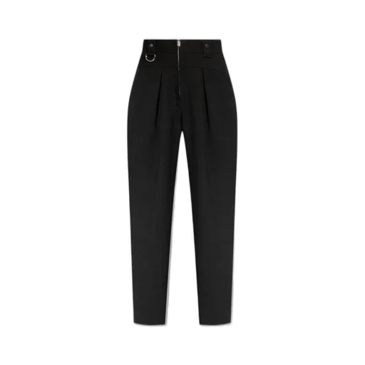 High-Waisted Pleated Trousers
