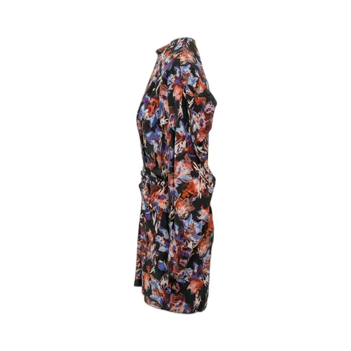 Floral Print Ruched Dress