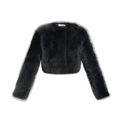 Cropped Faux Fur Jacket