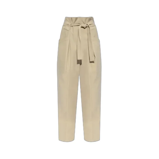 High-Waisted Belted Trousers