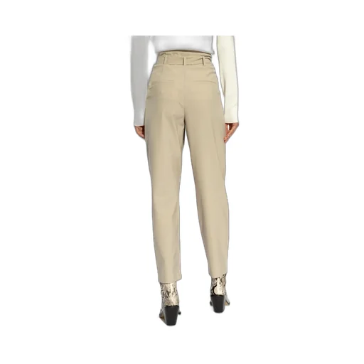 High-Waisted Belted Trousers