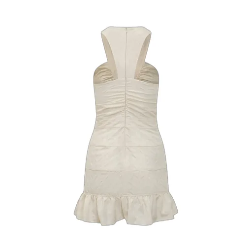 Ruched Halter Dress