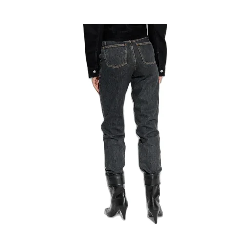 High-Waisted Straight-Leg Jeans