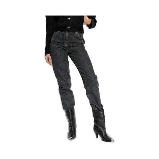High-Waisted Straight-Leg Jeans