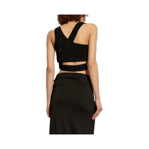 One-Shoulder Cutout Knit Top