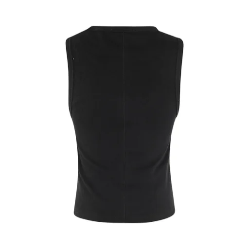 Ribbed Tank Top With Cutout