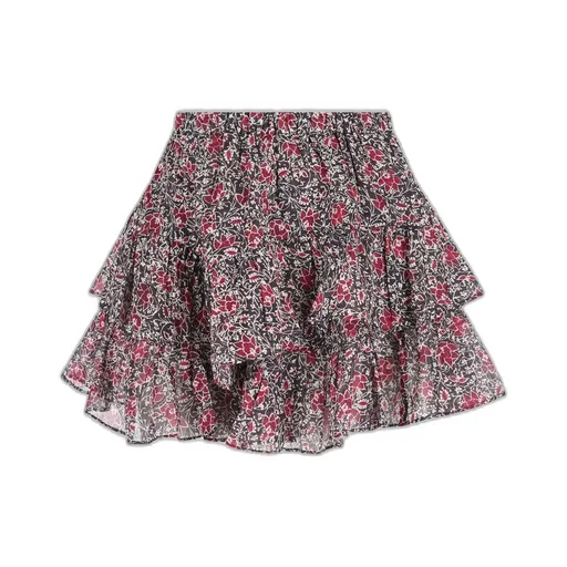 Tiered Ruffle Mini Skirt