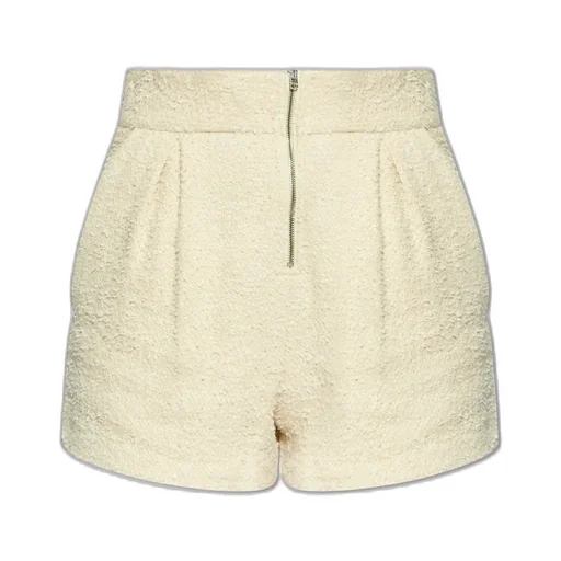 High-Waisted Textured Shorts