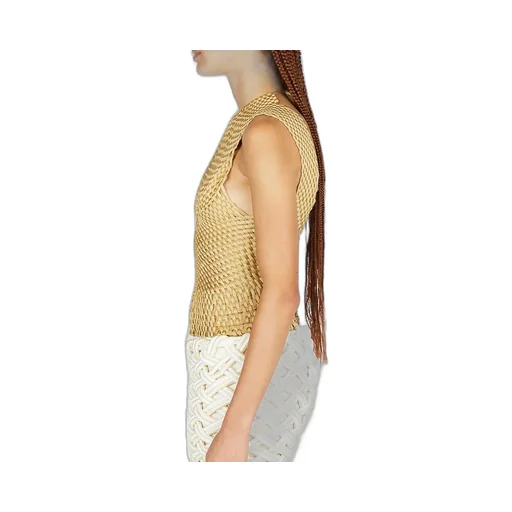 Woven Bustier Top