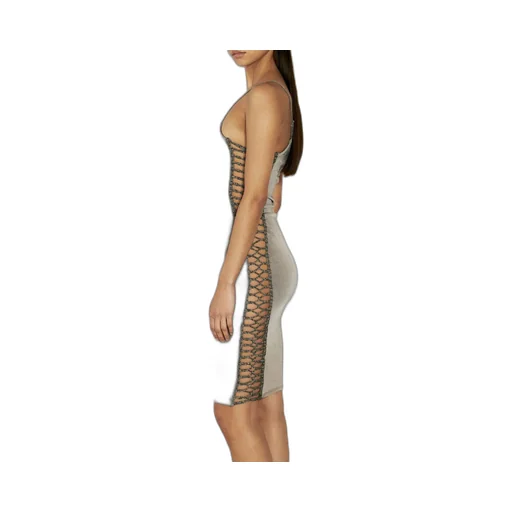 Slinky Lace-Up Dress
