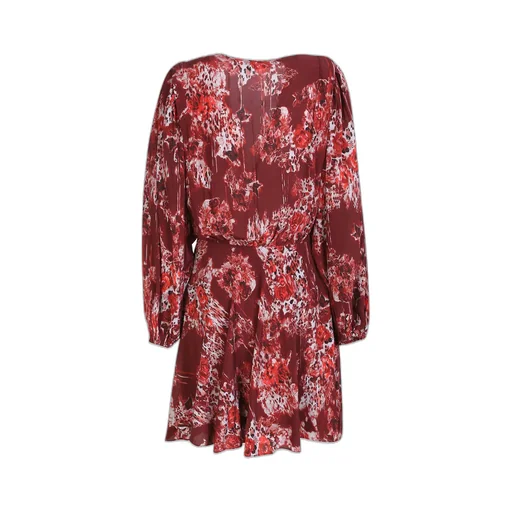 Floral Print Wrap Dress