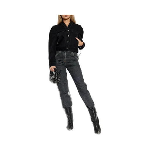High-Waisted Straight-Leg Jeans