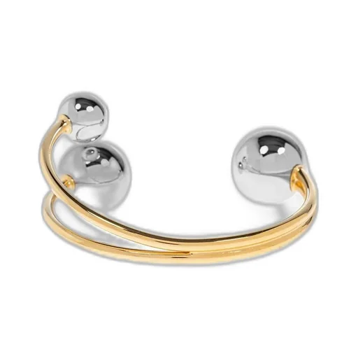 Cuff Bracelet With Spheres