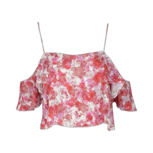 Cold Shoulder Ruffle Top