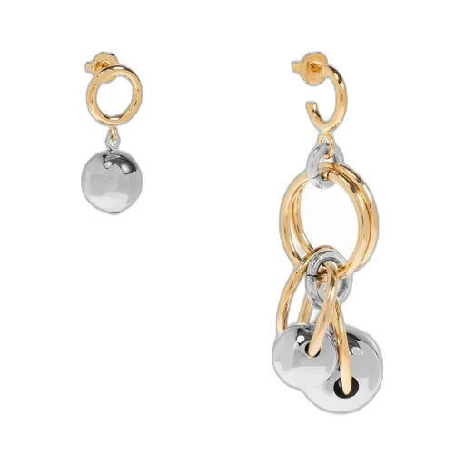 Asymmetric Charm Earrings