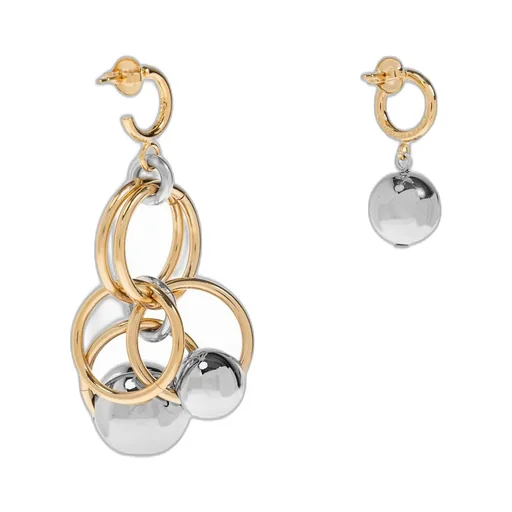 Asymmetric Charm Earrings
