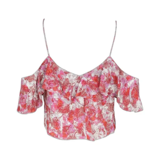 Cold Shoulder Ruffle Top