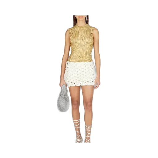 Woven Bustier Top