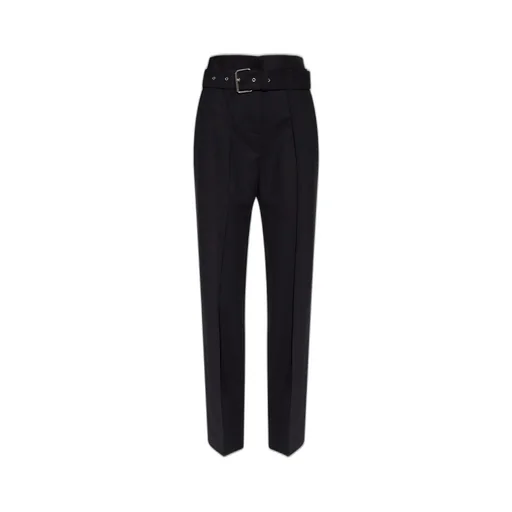 High-Waisted Belted Trousers