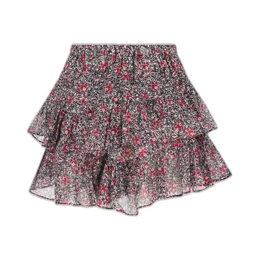 Tiered Ruffle Mini Skirt
