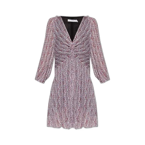 Ruched V-Neck Dress
