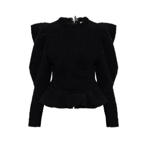 Textured Peplum Top