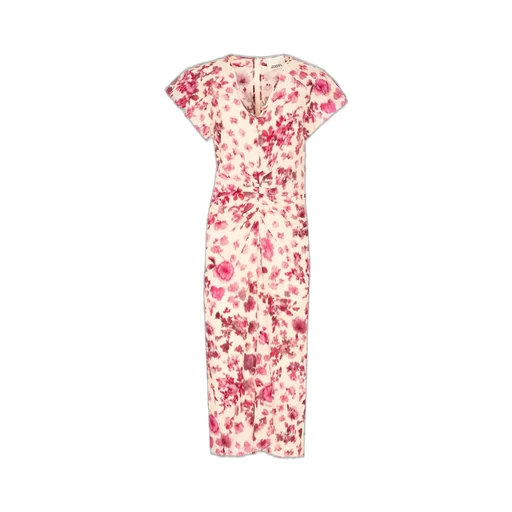 Floral Print Ruched Dress