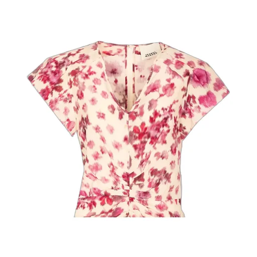 Floral Print Ruched Dress