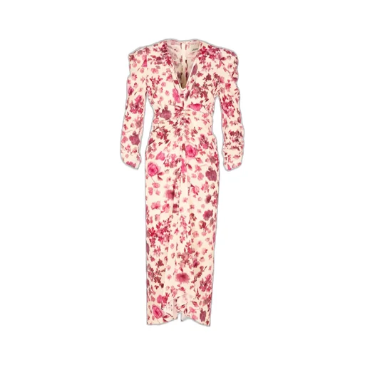Floral Print Ruched Dress