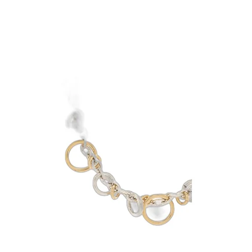 Chain Necklace With Mixed Rings