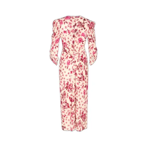 Floral Print Ruched Dress
