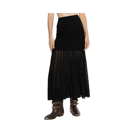 Pleated Maxi Skirt