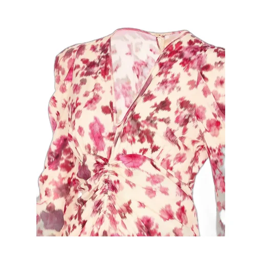 Floral Print Ruched Dress
