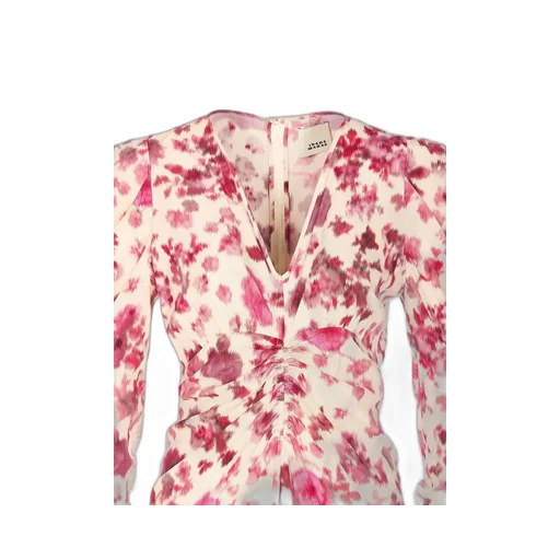 Floral Print Ruched Dress