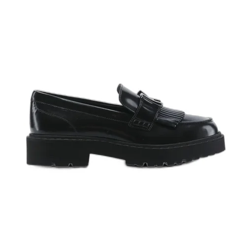 Loafers With Fringes And Platform Sole