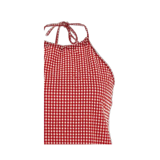 Gingham Halter Dress