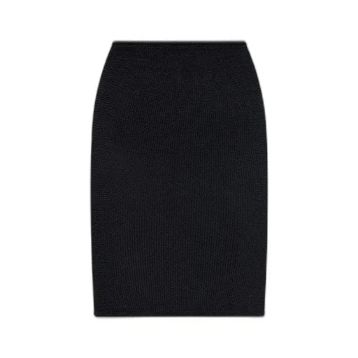 Ribbed Knit Pencil Skirt