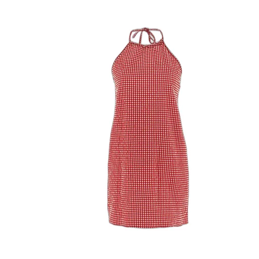 Gingham Halter Dress