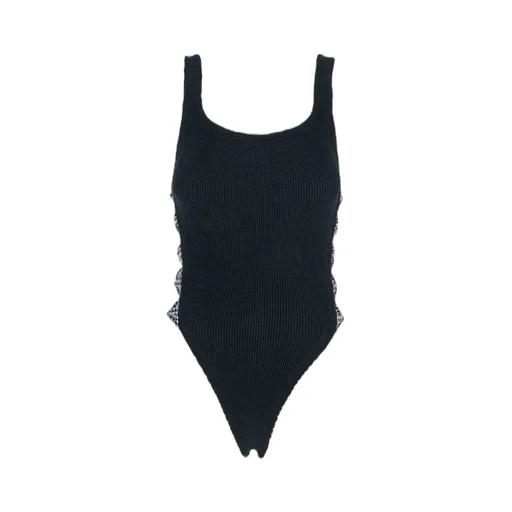 Ribbed Knit One-Piece Swimsuit
