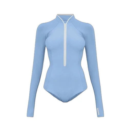 Long Sleeve Zip Front Swimsuit