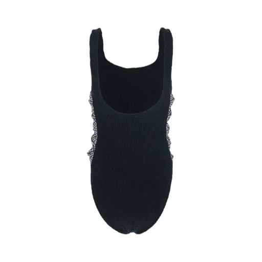 Ribbed Knit One-Piece Swimsuit