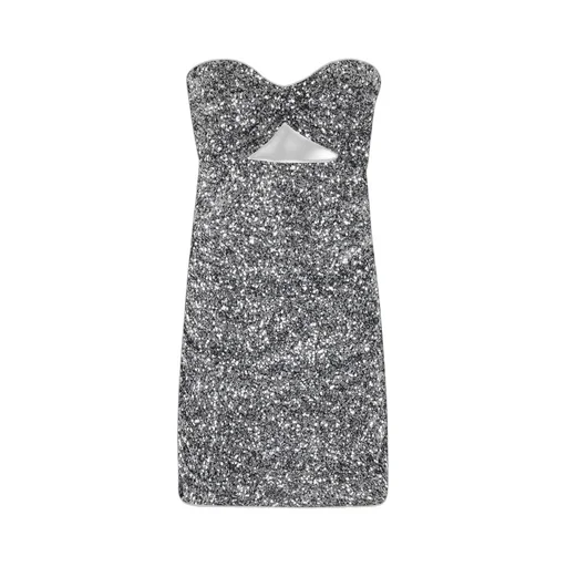 Sequined Strapless Dress