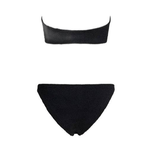 Textured Bandeau Bikini Set
